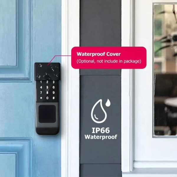 Smart Rim Lock with Face Unlock Camera Palm Vein Biometric for Gate Door Electronic Digital WiFi Security Locks - Installation service included - Image 3