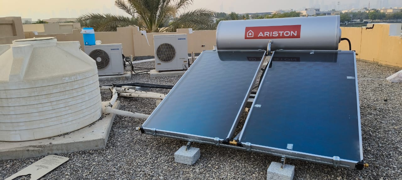 solar water heater installation